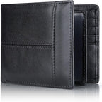 RFID-Blocking Leather Bifold Wallet for Men – Travel, Everyday Use