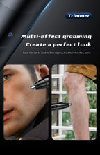 Painless Nose & Ear Hair Trimmer – Rechargeable, For Men & Women – Grooming, Travel
