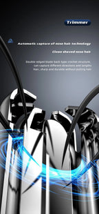 Painless Nose & Ear Hair Trimmer – Rechargeable, For Men & Women – Grooming, Travel