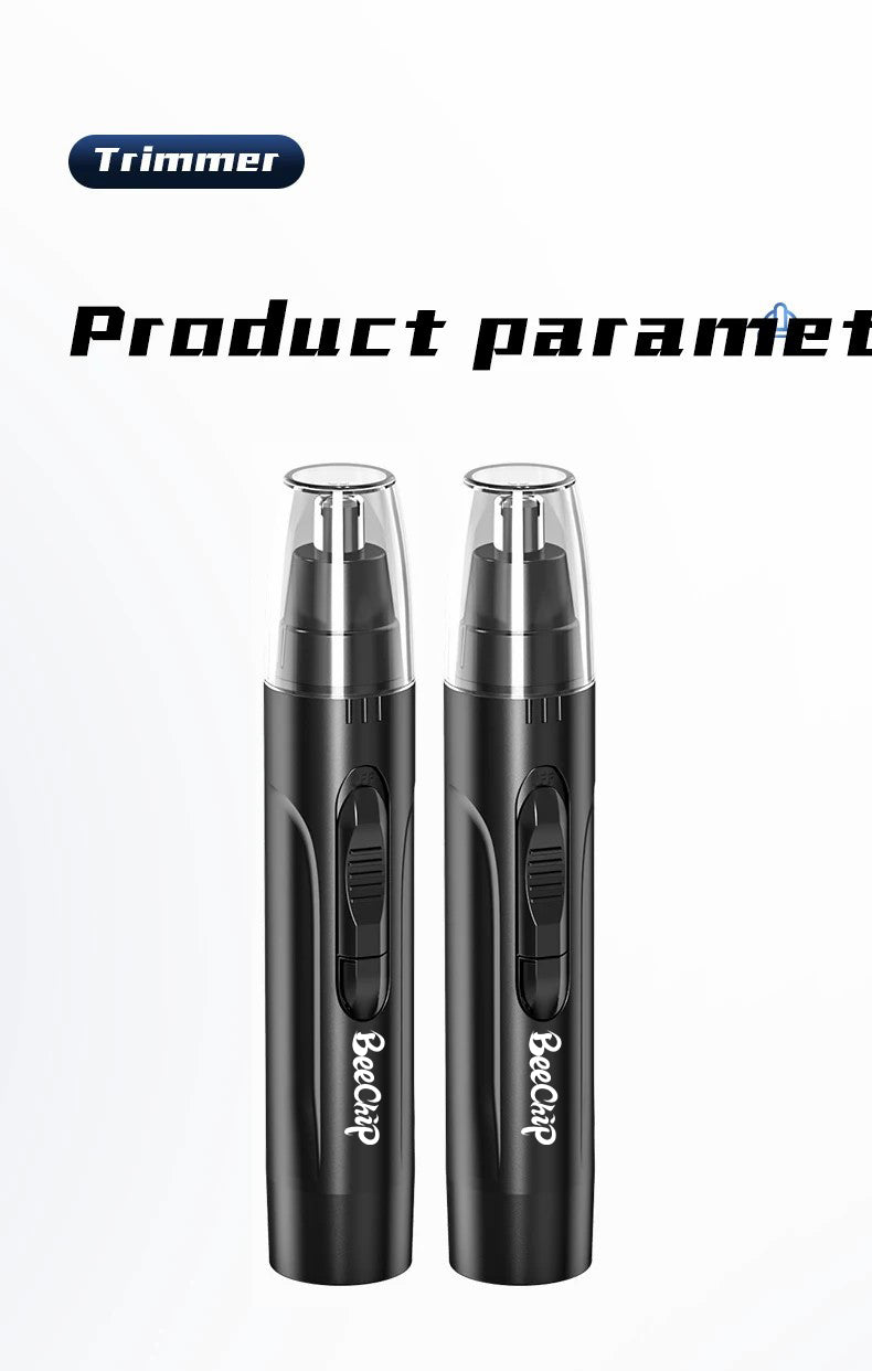 Painless Nose & Ear Hair Trimmer – Rechargeable, For Men & Women – Grooming, Travel