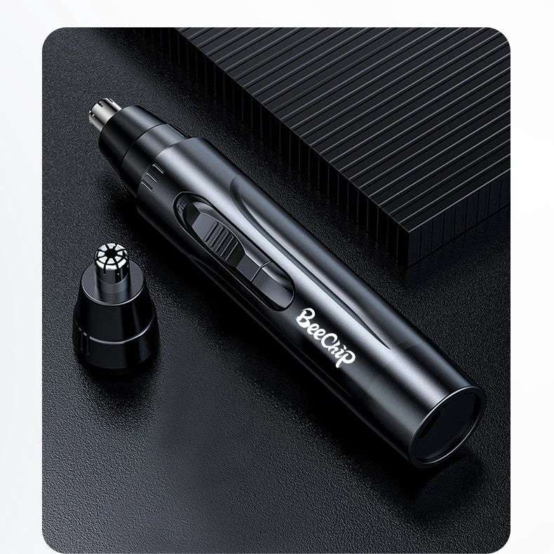 Painless Nose & Ear Hair Trimmer – Rechargeable, For Men & Women – Grooming, Travel