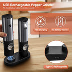 Rechargeable Electric Salt and Pepper Mill Set – Kitchen, Dining