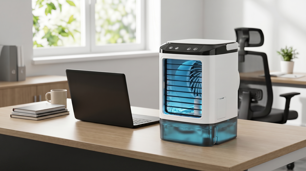 Portable 3-in-1 Air Cooler with Humidifier and Rechargeable Battery – Home, Travel