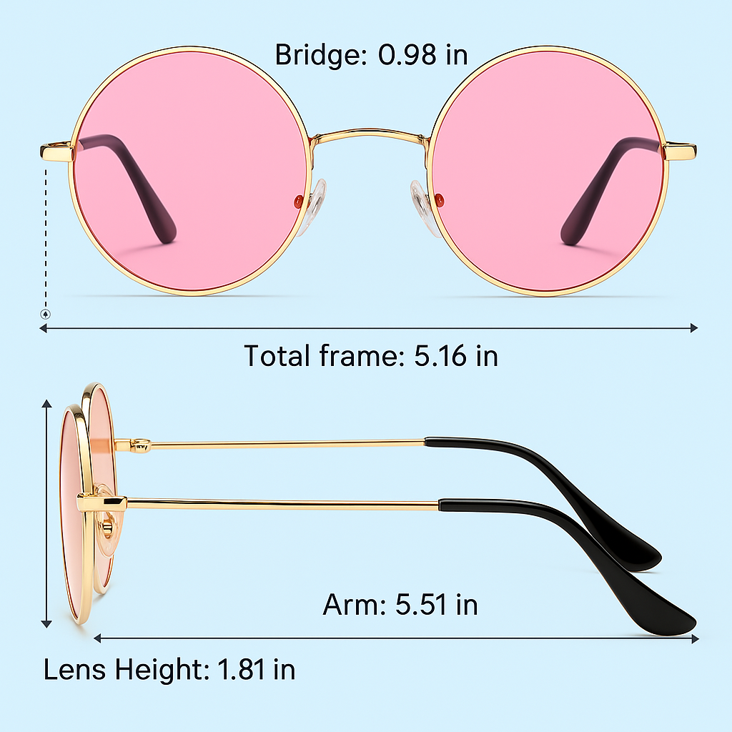 Retro Round Polarized Sunglasses – Stylish Accessory, Perfect for Summer