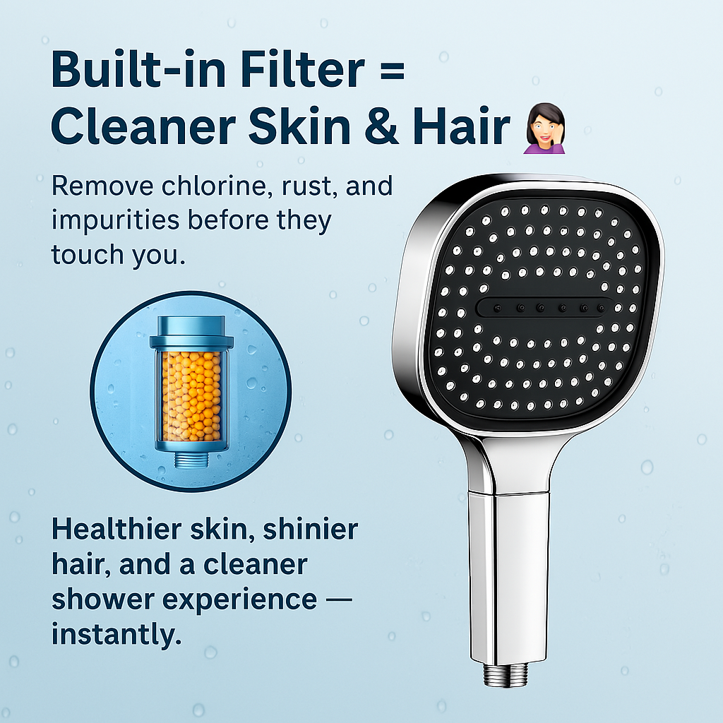 High Pressure Shower Head with Turbo Boost Technology – Home Spa, Daily Refresh