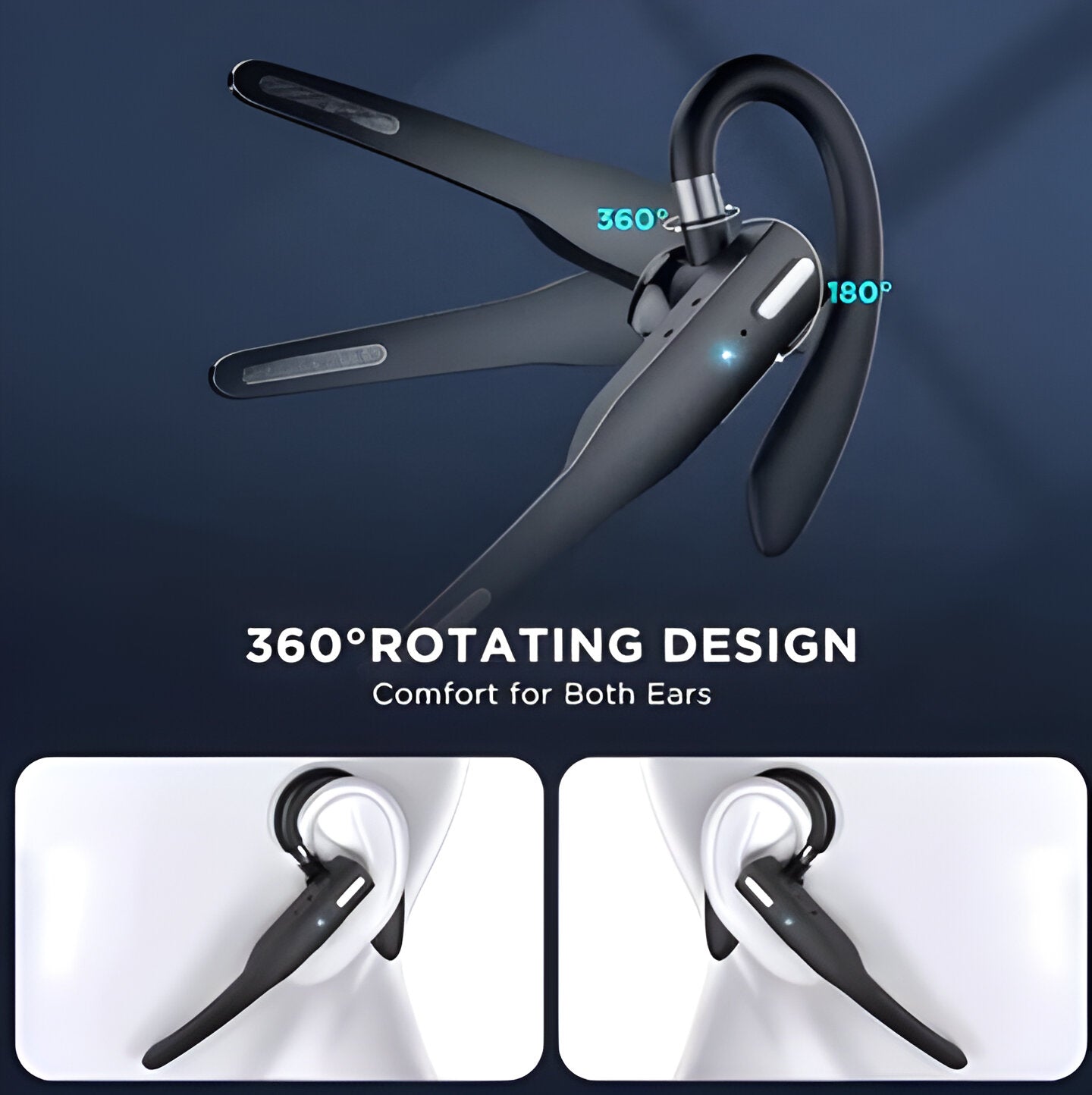 Trucker Dual Mic Wireless Bluetooth 5.1 Noise Cancelling Headset – Gaming, Travel