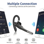 Trucker Dual Mic Wireless Bluetooth 5.1 Noise Cancelling Headset – Gaming, Travel