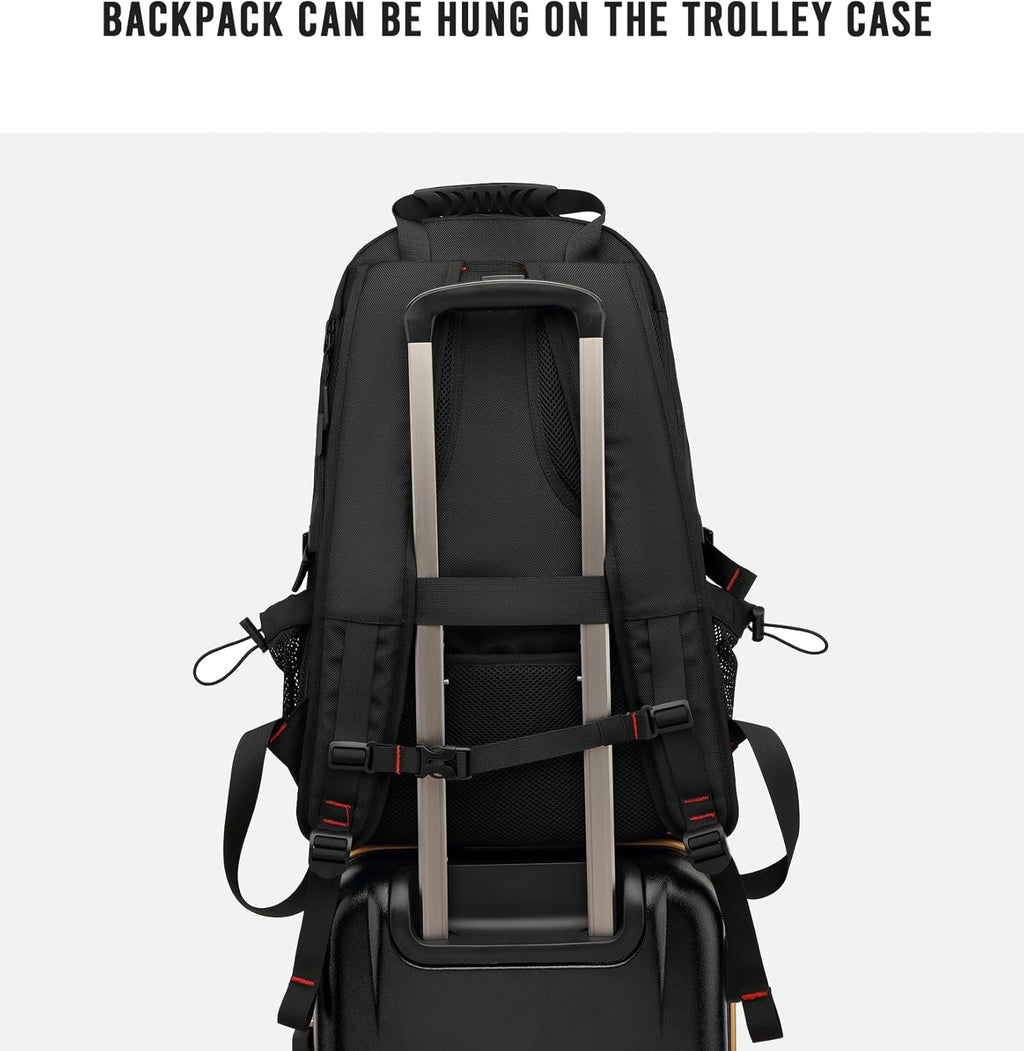 60L Waterproof Travel Laptop Backpack with USB Port – Travel, Outdoor