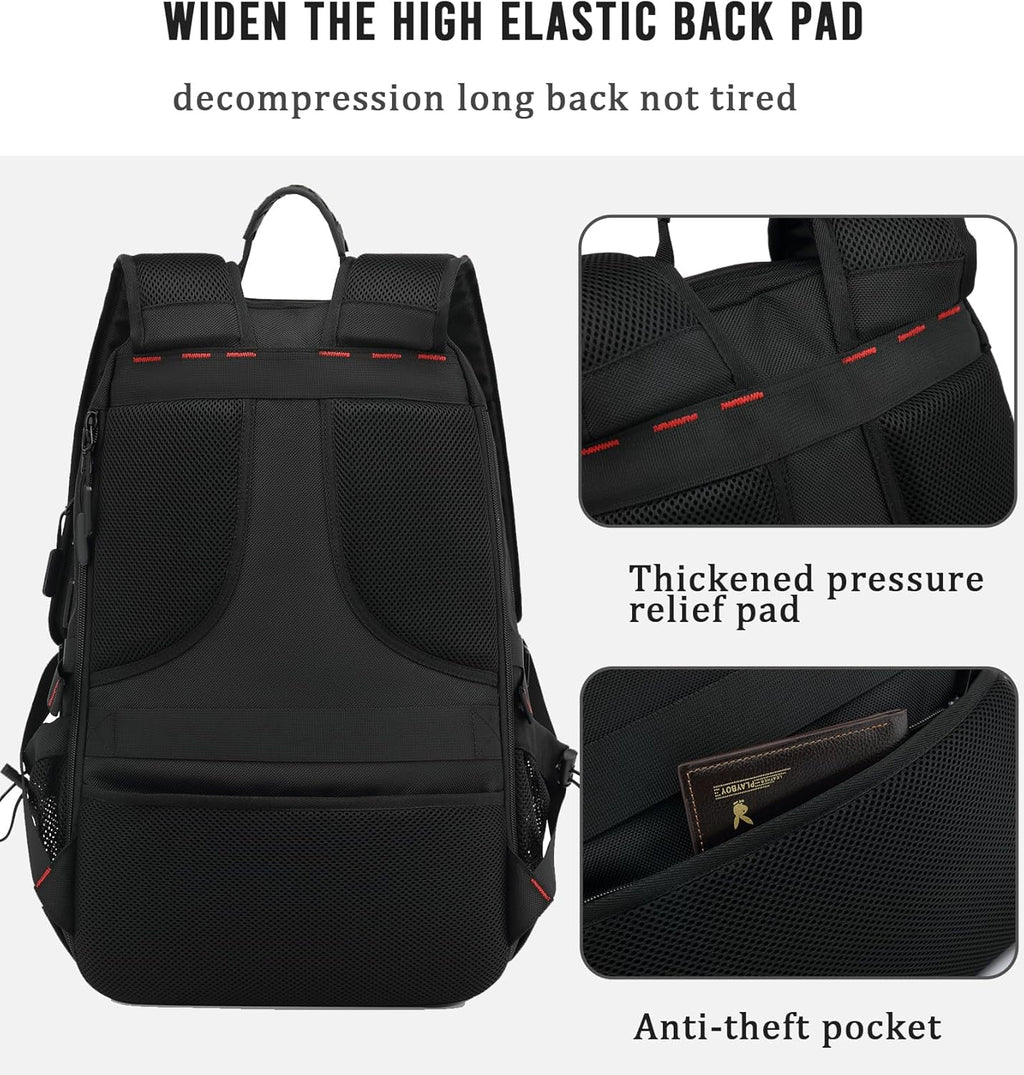 60L Waterproof Travel Laptop Backpack with USB Port – Travel, Outdoor