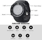 Waterproof Digital Sports Watch for Men – Fitness, Outdoor
