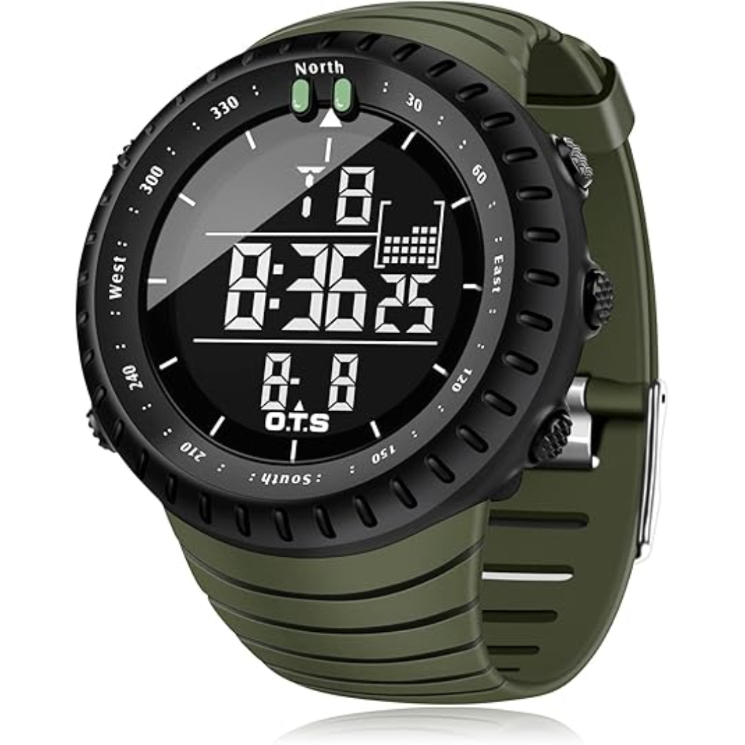 Waterproof Digital Sports Watch for Men – Fitness, Outdoor