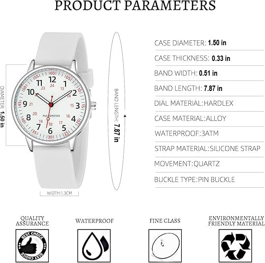 Waterproof Nurses Watch – Ideal for Healthcare Professionals, Daily Use