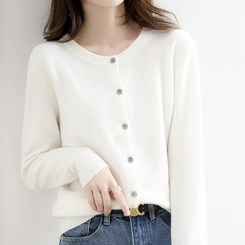 Women's Soft Button-Up Cardigan – Casual, Office