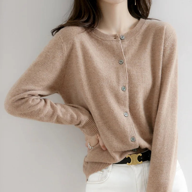Women's Soft Button-Up Cardigan – Casual, Office