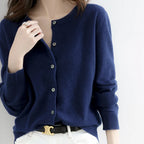 Women's Soft Button-Up Cardigan – Casual, Office